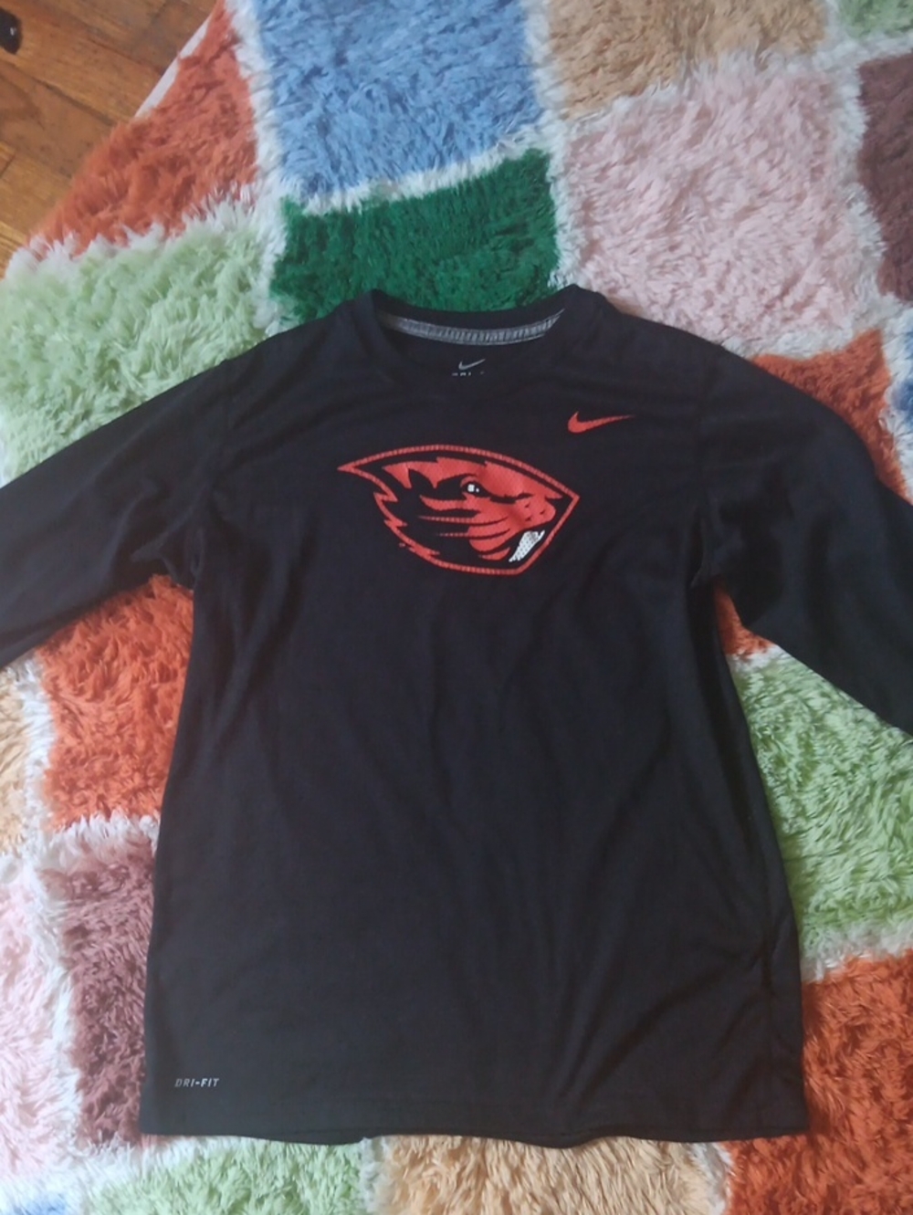 Nike Dri Fit Youth Legend Tech Long Sleeve with OSU Logo